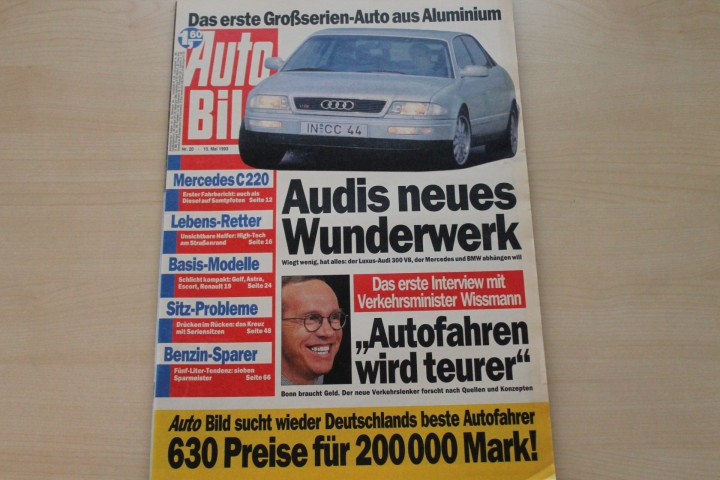 Deckblatt Auto Bild (20/1993)
